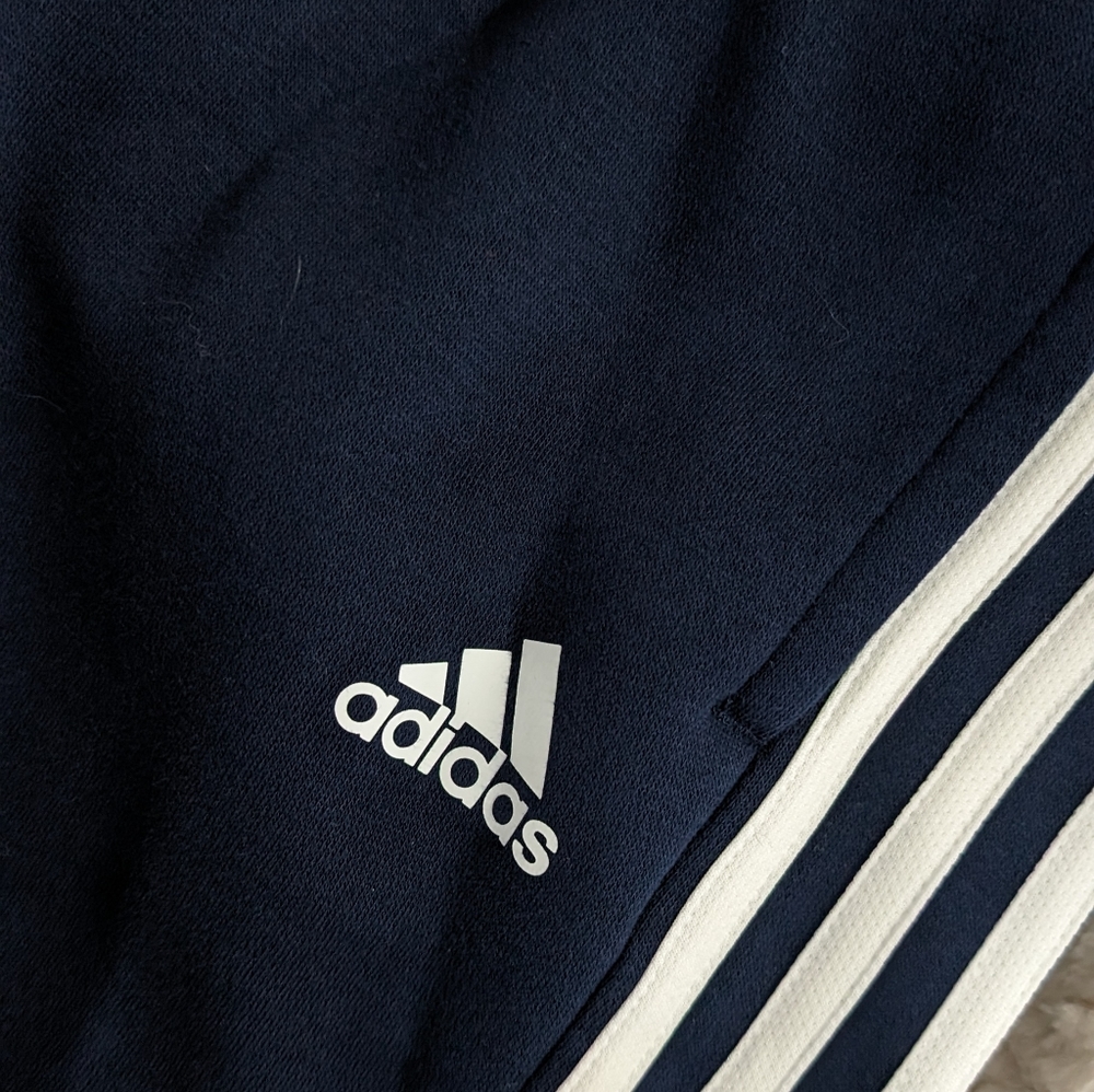 NWT Mens Adidas sweatpants Navy Medium - Picture 4 of 6